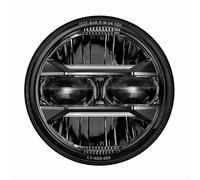 Motorcycle Headlights For VT1300 2010-2022 For Fury For Sabre For Interstate For Stateline 5.75" LED Motorcycle Headlight 5 3/4" Headlamp DRL Headlamp(Black)