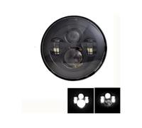 Motorcycle Headlights Headlight For Motorcycle 7Inch Round DRL Turn Signal Halo LED Headlamp 40W 60W 80W 90w(40W No halo4)