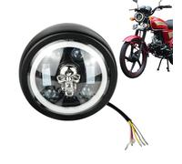 Motorcycle Headlights, LED Headlight for Motorcycle | Waterproof Round LED Lights,Super Bright Head Light Replacement Parts for Safe Night Driving