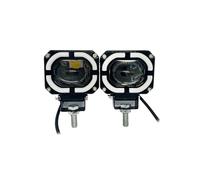 Motorcycle Headlights Motorcycle Universal LED Spotlight Square Headlight Lens Modified Super Bright High And Low Beam Headlight Car Atmosphere Ligh Motorcycle Headlamp(2pcs)