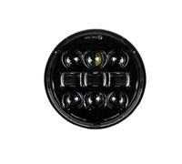 Motorcycle Headlights Universal 5 3/4 Inch 5.75" Led Car Motorcycle Headlight For Indian For Scout For V-Star For Triumph DRL H4 Headlamp Front Headlight(A)