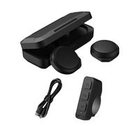 Motorcycle Headset - Compact Sound Unit, Rechargeable Audio Equipment, Ergonomic Stereo Earbuds with LED Display, Clear Voice Comprehensibility for Road Trips, Helmet Use and Pendle