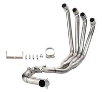 Motorcycle Heat Shield For CBR650F CBR650R CB650R 2014-2025 Motorcycle Elbow Full System Front Link Slip-On 51MM Muffler Exhaust Pipe 50.8MM 2024-2025(C 2024-2025 50.8MM)