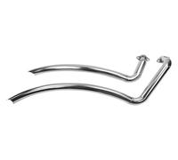 Motorcycle Heat Shield For K&awasaki For Vulcan 900 VN900 Custom SE VN900C Classic LT VN 2006-2019 Full System Dual Silencer Slash Cut Muffler Exhaust Pipe(Chrome)