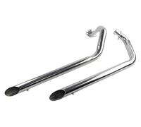 Motorcycle Heat Shield For Y&amaha For Virago 750 XV 1100 S For Special XV750 XV1100 Motorcycle All Year Dual Full System Silencer Slash Cut Muffler Exhaust Pipe(XV1100 Chrome Type A)