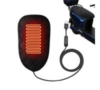 Motorcycle Heated Cushion - Electric Riding Seat, Thermal Saddle Pad, Winter Comfort Mat | Usb Powered Velvet Warming Technology, Secure Nonslip Rope Mounted Cover For Touring Street Racing Ci