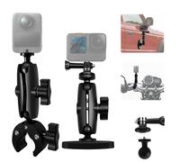 Motorcycle Heavy-Duty Handlebar Clamp compatible for DJI Osmo 360/Osmo Nano, 66mm Magnetic Car Mount compatible for Insta 360 X5-X, 360° Ball Head compatible for GoPro 12-3 Action Camera Accessories