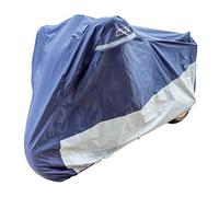 Motorcycle Heavy Duty Rain Cover Waterproof Bike It Deluxe Cover Blue/Silver (XL)