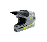 Alpinestars SM3 Radium Youth Motocross Helmet, grey/yellow matt, size Y/S (48/49)