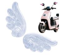 Motorcycle Helmet Angel Wings, Wind Powered Wing Pendant - Waterproof Angel Wings Shape Motorcycle Helmet Decoration | For Rear View Mirror Motorcycle Bicycle Car Pendant