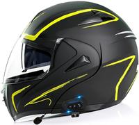 Motorcycle Helmet Bluetooth Full Face Rapid Street Helmet DOT/ECE Approvedunisex Adult Cool Rider Equipment Four Seasons New Street Touring Motorcycle Helmet 12,L