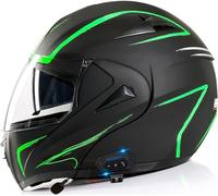 Motorcycle Helmet Bluetooth Full Face Rapid Street Helmet DOT/ECE Approvedunisex Adult Cool Rider Equipment Four Seasons New Street Touring Motorcycle Helmet 13,L