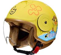 Motorcycle Helmet Children Girl Boy Child Jet Helmet with Visor Moped Helmet Kids Scooter Bicycle Helmet Quick Release Removable Washable ECE A