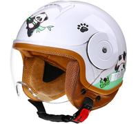 Motorcycle Helmet Children Girl Boy Child Jet Helmet with Visor Moped Helmet Kids Scooter Bicycle Helmet Quick Release Removable Washable ECE E