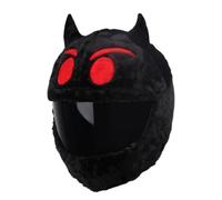 Motorcycle Helmet Cover, Funny Helmet Decoration for Full Face Helmets | Plush Animals Motorcycle Helmet Cover, Fun Halloween/Christmas -Santa Hat/Pumpkin/Rabbit/Black Cat/Devil, Fun Rides and Gifts