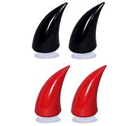 Motorcycle Helmet Devil Horns Motorbike Motorbike Helmet Accessories Bicycle Helmet Horns Decoration with Suction Cups 4pcs