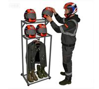 Motorcycle Helmet Display Rack, Mountainous Riding Apparel And Display Rack, Motorcycle And Household Protective Gear Storage Cabinet