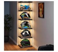 Motorcycle Helmet Display Stand C Helmet Showcase Case Hol Rack Full Size Acrylic Display Box for Collectibles Figures Shoes and Accessories (5pcs1)