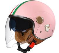 Motorcycle Helmet Double Mirror Half Helmet Retro 3/4 Half Helmet Various Styles Four Seasons Helmet ECE Certified Helmet Unisex with Double Visor Scooter Helmet B3,M56~57CM