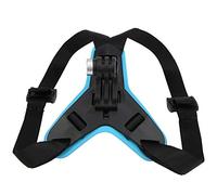 Motorcycle Helmet Front Chin Bracket Holder Strap Mount GoPro Hero 9 8 7 6 5 Cycling Multi-Angle Shooting Durable (Blue)