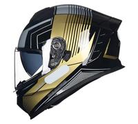 Motorcycle Helmet, Full Face Helmet, Smart Street ABS &Amp; High Density Helmet &Amp; ECE 22.06 Approved Comfortable Motocross Helmet, Fit for Youth &Amp; Adults A10,M/(55~56cm)