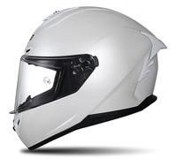 Motorcycle Helmet Full Face Helmets for Adults Full Face Helmet Moped Helmet 190° Field of Vision Racing Style with Aerodynamic Spoiler ECE Certified Scratch-Resistant Visor A,L55~56CM