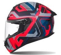 Motorcycle Helmet Full Face Helmets for Adults Full Face Helmet Moped Helmet 190° Field of Vision Racing Style with Aerodynamic Spoiler ECE Certified Scratch-Resistant Visor A2,M54~55CM
