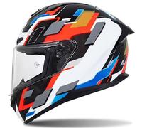 Motorcycle Helmet Full Face Helmets for Adults Full Face Helmet Moped Helmet with Aerodynamic Spoiler ECE Certified Scratch-Resistant Visor 190° Field of Vision Racing Style A1,XL57~58CM