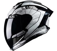 Motorcycle Helmet Full-Face Motorcycle Helmet Racing Style ECE Certification with Aerodynamic Spoiler Scratch-Resistant Visor 190° Field Winter Full-Face Helmet C,L59-60CM