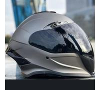 Motorcycle Helmet Full-Face Motorcycle Helmet Racing Style ECE Certification with Aerodynamic Spoiler Scratch-Resistant Visor 190° Field Winter Full-Face Helmet C,M56-58CM