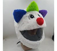 Motorcycle helmet,funny plush,motorcycle fluffy helmet cover,Gifts. Gift-giving, protective accessories for full face helmet (helmets not included) (Joker)