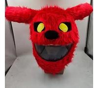 Motorcycle helmet,funny plush,motorcycle fluffy helmet cover,Gifts. Gift-giving, protective accessories for full face helmet (helmets not included) (Red Devil)