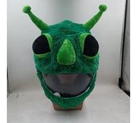 Motorcycle helmet,funny plush,motorcycle fluffy helmet cover,Gifts. Gift-giving, protective accessories for full face helmet (helmets not included) (Extraterrestrial)