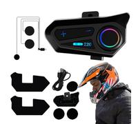 Motorcycle Helmet Headset - Universal Pairing BT5.0 Intercom Communication System Kit, For Motorbike, Interphone