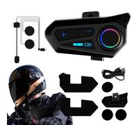 Motorcycle Helmet Headset - Universal Pairing BT5.0 Intercom Communication System Kit, For Motorbike, Interphone