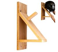 Motorcycle Helmet Holder - 40cm Wooden Wall Mounted Racks, Gear Storage Display | Sturdy Organizers for Garage Living Room Home Workshop Basements Apartment Entryway Walls Storages