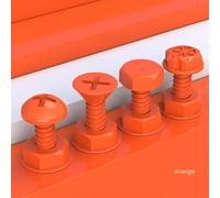 Motorcycle Helmet Hook Set with Creative Lag Spike Design Ideal for Hanging Essentials (Orange)