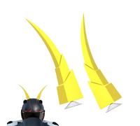 Motorcycle Helmet Horns, Helmet Horns - Horns Helmet Decoration Accessories,Stable Modern Style Motorcycle Night Cabins Decoration for Skateboarding Scooter Skiing