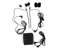 Motorcycle Helmet Intercom, 2-Way Rider to Passenger Communication Headset with MP3 Audio Output, Black Interphone System for Noisy Environments