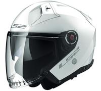 Motorcycle Helmet Jet LS2 OF603 Infinity II Solid White Glossy