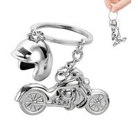 Motorcycle Helmet Keychain,3D Metal Motorbike Keyring,Mini Motorcycle Helmet Keyring Pendant,Motorbike Gifts Biker Gift for Men and Women,Metal Keyring Accessories for Christmas, Easter, Birthday