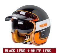 Motorcycle helmet national standard 3c certification half helmet for men and women four seasons universal inner lens electric he MT-5-6