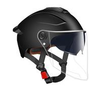 Motorcycle Helmet , Open Face Motorbike Helmet, 12.6x9.45 Inches Sturdy & Comfortable Design, Double Visor Protective Headgear for Street Racing, Motocross, Scooter, Sportbike, Outdoor Riding, Men