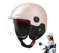 Motorcycle Helmet, Open Face Motorcycle Helmet, Helmet Motorbike Adult, 3/4 Motorcycle Helmets With Clear Visor, Motorcycle Half Helmet, Moped Scooter Helmets Four Season Helmets For Women, Men