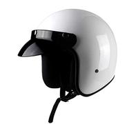 Motorcycle Helmet Retro Vintage Cruiser Chopper Scooter Cafe Racer Moto Helmet 3/4 Open Face Helmet for Women Men