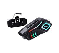 Motorcycle Helmet Speakers-1000mAh Strong Battery, K07 Motorbike Helmet Headset Dual Noise Reduction,Soft/Hard Mic IPX6 Automatic Answer/Music Control/Intelligent Noise/Wake up for Siri