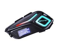 Motorcycle Helmet Speakers-1000mAh Strong Battery, K08 Motorbike Helmet Headset Dual Noise Reduction,Soft/Hard Mic IPX6 Automatic Answer/Music Control/Intelligent Noise/Wake up for Siri