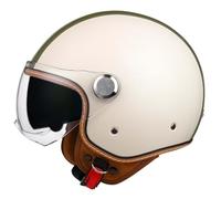 Motorcycle Helmet Vintage Motorcycle Helmet with Double Visor, Removable Liner, Ear Protection, ECE Certified Motorcycle Helmet, Adult Scooter Helmet, Unisex 3,M54-57CM