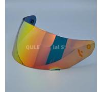 Motorcycle Helmet Visor for LS2 FF352 FF351 FF369 FF384, Red gold | Full face helmet visor, single lens, UV-proof, helmet not included