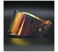 Motorcycle Helmet Visor for LS2 FF805 Shields High Strength Helmet Face Shield Sunshield Ca-SCO para Moto Visera Accessories Parts(Clear)(Revo Clear Red)